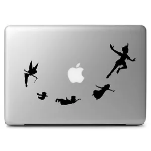 Peter Pan Flying Tinkerbell for Macbook Air/Pro Laptop Car Vinyl Decal Sticker - Picture 1 of 5