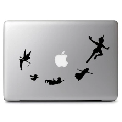 Peter Pan Flying Tinkerbell for Macbook Air/Pro Laptop Car Vinyl Decal Sticker - Image 1 of 4