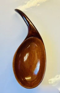 MCM Vintage Hand Crafted Caribbean Tiki Mahogany Wood Charcuterie Nut Dish - Picture 1 of 15