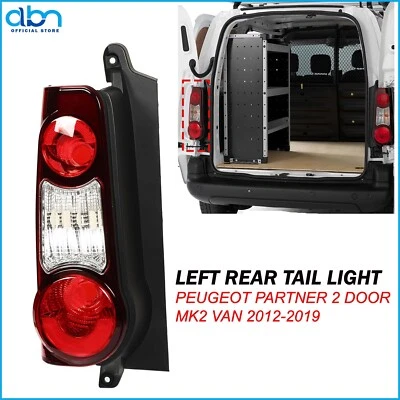 Peugeot Partner Mk2 Van 2012 2019 2 Door Rear Tail Light Lamp Passenger N/S Side - Image 1 of 4