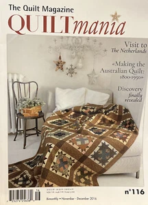 Quiltmania The Quilts Magazine No. 116 Nov/Dec 2016 - Picture 1 of 11