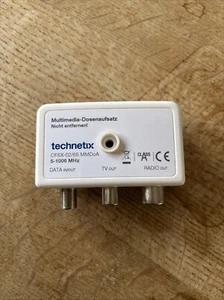 Multimedia Dosenaufsatz MMDoA TV Radio Internet Data technetix CFSX-02/65 Gebrau - Bild 1 von 3