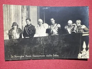 Cartolina Commemorativa - Le Famiglie Reali Acclamate dalla Folla - 1930 ca. - Picture 1 of 1
