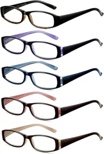 Reading Glasses Blue Light Blocking, 5-Pack Reading Glasses for Women with Comfo - Picture 1 of 6
