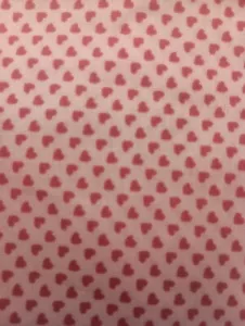 VTG Quilt Fabric Valentine's Day Hudson Ohio JoAnn Petite Tiny Hearts 70" L x 44 - Picture 1 of 9