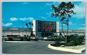 The Mall Shopping Center Pontiac Michigan MI Chrome c1960 Postcard - Picture 1 of 2
