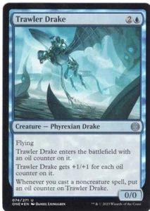 TRAWLER DRAKE 074/271 FOIL PHYREXIA: ALL WILL BE ONE MTG MAGIC NM - Picture 1 of 1