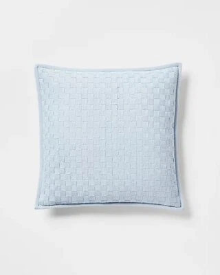 LAUREN Ralph Lauren HOME Elgin ALMOHADA ESPIGA TEJIDO 20x20” $205 NUEVO CON ETIQUETAS AZUL Foto 1 de 4