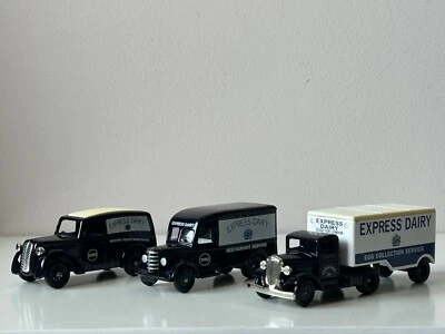 3 X Car Chevrolet Ford Express Dairy Service Model Diecast 1:60-1:72 Lledo - Image 1 of 4