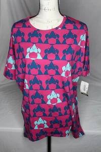 LuLaRoe DISNEY Minnie Mouse NWT Irma XXS High/Low Tunic Geometric - Picture 1 of 8
