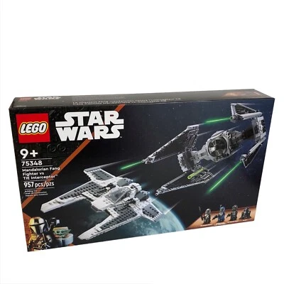 Lego Star Wars 75348 Mandalorian Fang Fighter vs Tie Interceptor 957 PCs New - Image 1 of 4