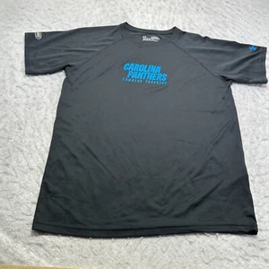 Under Armour UA HeatGear Combine Carolina Panthers Workout Shirt Black Youth XL - Picture 1 of 12