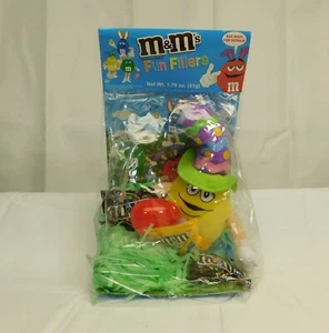M&M YELLOW PEANUT FUN FILLERS EASTER BASKET SEALED - Picture 1 of 2