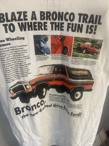 Camiseta para hombre Ford Bronco blanca etiqueta menos - talla M - nueva sin etiquetas - Imagen 1 de 10