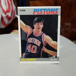 Bill Laimbeer 1987-88 Fleer Basketball Card #61 Detroit Pistons - Picture 1 of 2