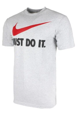Camiseta Nike masculina Active Wear Just Do It Swoosh gráfica treino atlético academia - Imagem 1 de 4