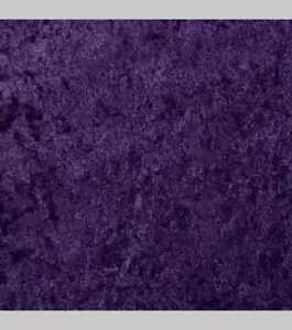 PURPLE CRUSHED PANNE VELVET KNIT POLYESTER FABRIC 2 WAY STRETCH 34X56" - Picture 1 of 2