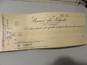 ASSEGNO BANCARIO BANCO DI NAPOLI SOMALIA - Lire scellini Somali - nuovo - Imagen 1 de 4