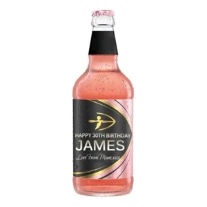 2 x PERSONALISED STRONGBOW ROSE CIDER BOTTLE LABELS - PARTY / BIRTHDAY / XMAS - Picture 1 of 2