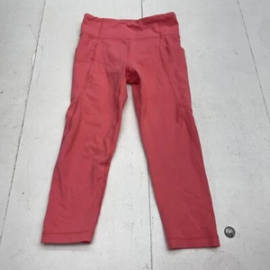 Athleta Girl Pink High Rise Stash Your Treasures Capri Youth Girls Medium - Picture 1 of 6