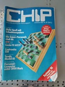 CHIP Magazin Zeitschrift 10/81 Oktober 1981 Retro Computermagazin Heft Selten - Bild 1 von 2