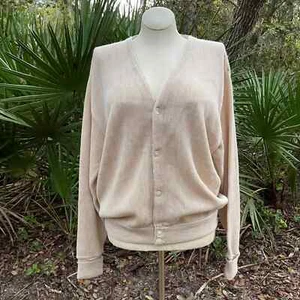 Cárdigan Suéter Tejido Vintage Años 90 Neutro Lagenlook Penguin Volup Talla XXL - Imagen 1 de 10