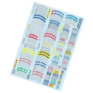 TEAMC RACING Tire Decal (A4) RC pre-cut Sticker 1/10 Tamiya Kyosho HPI Yokomo - Imagen 1 de 3