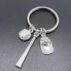 Baseball Cap Keychain Child Keychains for Boys Backpack Accessories Themed Ring - Imagen 1 de 12
