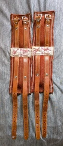 Vintage Elmer's Suede Leather Buckle Strap Ankle Weights 2-1/2 Pounds Each - Picture 1 of 4
