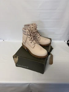 Timberland Women's Linden Woods Waterproof Boots Light Pink Nubuck Size 9 - Picture 1 of 10