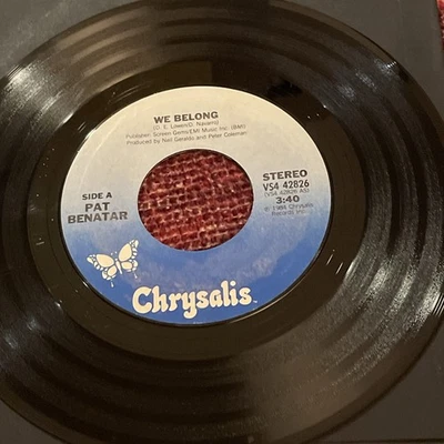 Pat Benatar ~ We Belong/ Suburban King 45 RPM - Image 1 of 3