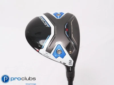 Cobra AEROJET LS 14.5* 3 Wood - UST Mamiya LINQ White 7F4 Stiff Flex - 452922 - Image 1 of 4