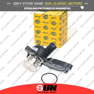 HELLA Engine Thermostat w O-Ring For AUDI A5 A6 A8 06E121111G BDW AUK BKH CALA - Picture 1 of 6