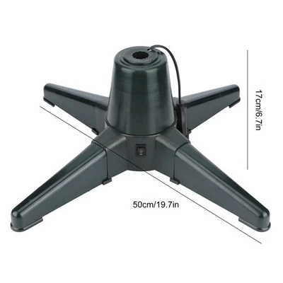 50cm / 19.7in Christmas Tree Stand Electric 360 Degree Rotating Base Tree S - Image 1 of 4