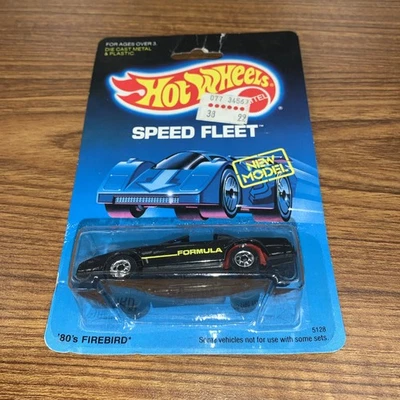 Винтажный 1986 Mattel Hot Wheels Speed Fleet черный 80-е Firebird Малайзия новый - Изображение 1 из 4