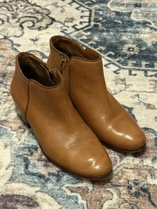 Sam Edelman Petty Saddle braune Leder-Stiefeletten mit Reißverschluss Booties Größe 8 Damen - Bild 1 von 7