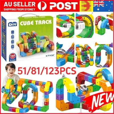 KlickRail Electric Train Set Flexible Race Track for Building Toy Kids Xmas Gift - image 1 of 4