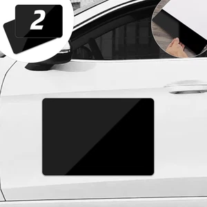 2er Pack schwarze leere Automagnete mit 50 Mils, verhindert Autokratzer & Dellen, rund - Bild 1 von 12