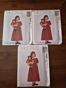 McCall's 9589 Children's/Girls' Dress & Matching Dress - 18" Doll SZ: 2-8 UC FF - Picture 1 of 14