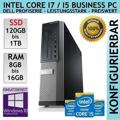 Dell Optiplex 7010 Desktop 3° Gen I7 1TB SSD 16 GB RAM Win 10 Business PC - Bild 1 von 3