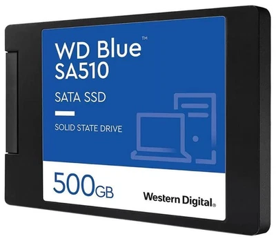 WD Blue 2.5" SA510 SSD SATA 6Gbps Solid State Drive, 500GB - WDS500G3B0A - Image 1 of 2