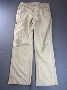 Patagonia Mens Rock Guide Pants 34 Stretch Hiking UPF 40 Tan Beige Cargo - Picture 1 of 10