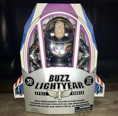 Buzz Lightyear 30th Anniversary Limited Release Talking Action Figure Toy Story - Image 1 of 4