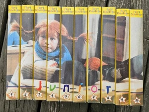 RARE Pippi Longstocking Calzaslargas Junior Spanish VHS Espanol Set of 10 Vella - Picture 1 of 7
