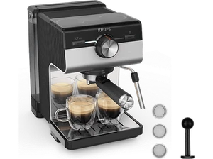 Cafetera express - Krups XP384E Authentic, 15 bares, Depósito 2 L - Imagen 1 de 7