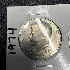 1974 P: Kennedy Half Dollar, 50 Cent - USA Münze - Bild 1 von 2
