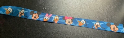 -1”/25.4mm Disney ribbon 81” left unused Mickey, Donald, Minnie, Goofy, etc - Image 1 of 3