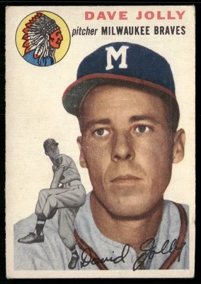 1954 Topps #188 Dave Jolly VG+ SET BREAK - Image 1 of 2
