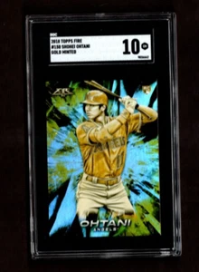 2018 Topps Fire Gold Minted SHOHEI OHTANI (RC) Rookie #150 - graded SGC 10 GEM - Bild 1 von 2