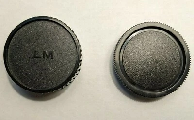 Leica M Mount Body Cap and Rear Lens Cap Set
